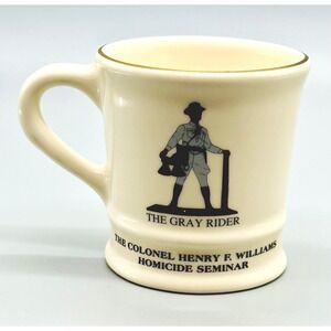 Henry F Williams Homicide Seminar New York State Police 1995 Gray Rider Mug